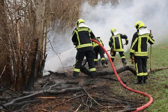 Waldbrand im Erzgebirge - Zu einem Waldbrand musste die Feuerwehr am Sonntagmittag in Schneeberg ausrücken.