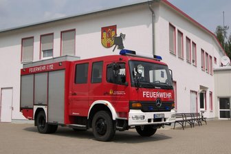 Waldbrand in der Gohrischheide: Mittelsachsen unterstützen Löschzug bei neuem Einsatz - Der Tank des Frankenberger Fahrzeuges fasst 2500 Liter.