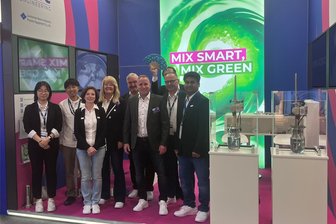Waldenburger Rührmaschinenspezialist auf Fachmesse erfolgreich - Die Mannschaft von STC Engineering am Messestand der Achema in Frankfurt.