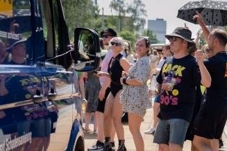 Waldos Love Parade beim Spitzenfest - An Waldos Partywagen in Plauen ging oft die Post ab. 