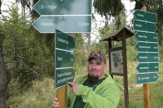 Wanderstrecke ausgeschildert -