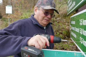 Wanderwege rund um Zschopau werden mit neuen Schildern ausgestattet -