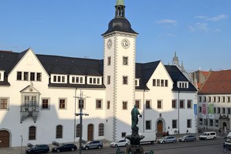 Wann wird über die OB-Wahl in Freiberg entschieden? - Das Freiberger Rathaus wird derzeit von Vize-OB Martin Seltmann geleitet.