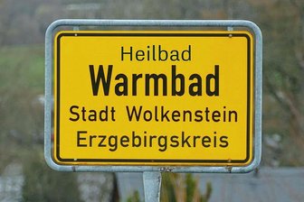 Warmbad wird in erlesenen Club aufgenommen - So könnte das neue Ortseingangsschild des Wolkensteiner Ortsteiles Warmbad aussehen. Die genaue Gestaltung wird noch abgestimmt. 