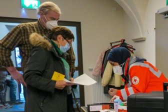 Warten auf die Impfung -