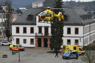 Warum der Rettungshubschrauber auf dem Marktplatz in Rochlitz landete - Am Freitagnachmittag landete ein Rettungshubschrauber des ADAC auf dem Rochlitzer Markt.