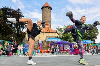 Warum die Auerbacher Kirmes jetzt Spätsommerfest heißen soll - Soll den Auftakt für die Festwoche bis zum Spätsommerfest markieren: Der Auerbacher Aktivtagrund um die Schlossarena.
