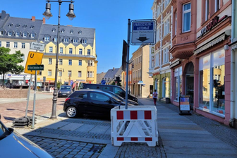 Am Markt in Mittweida und auch an allen anderen Plätzen in der Stadt, an denen sonst Parkscheinautomaten stehen, wurden die Geräte abgebaut.