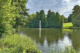 Warum ist die Fontäne im Plauener Stadtpark gedrosselt? - Die Fontäne im Stadtpark soll sechs Meter sein. Sie schwankt aus technischen Gründen.