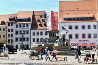 Warum ist Freibergs Markgraf Otto der Reiche verhüllt? -