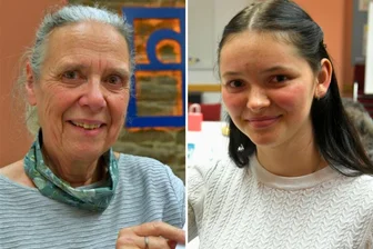 Warum sie sterbende Menschen begleiten wollen: Zwei Freiberger Hospizhelferinnen berichten - Ghislana Hemmann-Poppelbaum (links) und Emilia Fischer haben sich in Freiberg zu Hospizbegleiterinnen ausbilden lassen.