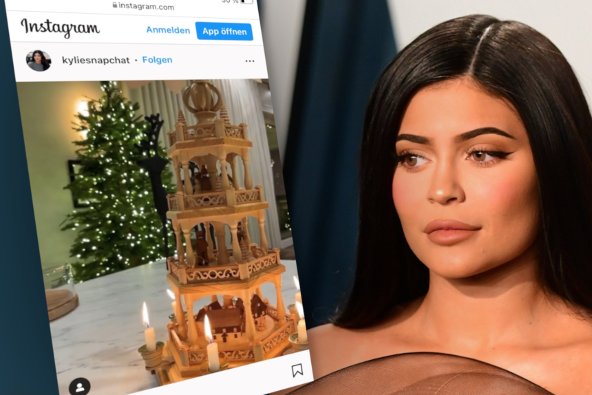 Warum US-Milliardärin Kylie Jenner mit einer Pyramide aus Seiffen feiert - 