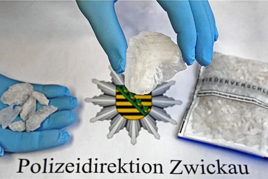 Warum wurde der Zwickauer Drogendealer nicht in die Türkei abgeschoben? - Von den Zwickauer Drogenfahndern beschlagnahmtes Crystal Meth. Nach den Strafverfahren werden die Drogen vernichtet. 