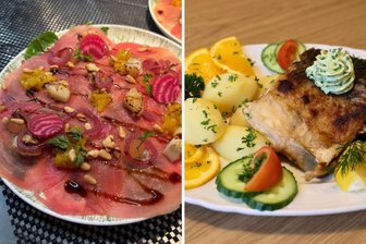 Was Berggasthöfe im Erzgebirge bieten: Kulinarische Reise auf die Gipfel - Ringelbeete-Carpaccio mit karamellisiertem Ziegenkäse oder Karpfenfilet Müllerin Art? Überraschungen im Erzgebirge sind beide Gerichte auf jeden Fall.