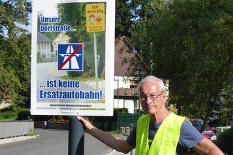 Was die Ortsumgehung Wilsdruff den Reinsbergern und Dittmannsdorfern bringen würde - Die Bürgerinitiative Reinsberg-Dittmannsdorf - hier Sprecher Volker Hönig - kämpft gegen den Ausweichverkehr von der Autobahn 4.