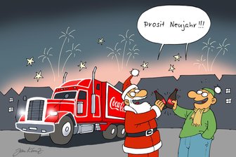 Was in Freiberg vom Coca-Cola-Truck wirklich bleibt und wie Windkraft das Erzgebirge beflügelt - Der Coca-Cola-Truck zog im Dezember gut 17.000 Fans nach Freiberg. Stößt man dort nun auch zu Silvester mit dem Zuckerwasser an?