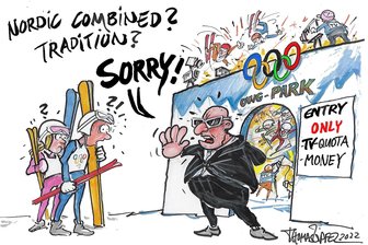 Was Kombiniererkönig Eric Frenzel mit IOC-Präsident Thomas Bach besprochen hat - Seit den ersten Winterspielen 1924 in Chamonix gehört die Nordische Kombination zum olympischen Programm. Doch für Tradition kann sich die Sportart heute nichts mehr kaufen.