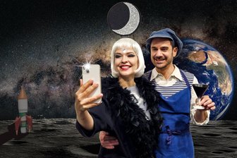 Was machen wir am Wochenende? Ausgehtipps für Westsachsen - Am Sonnabend feiert die Operette „Frau Luna“ von Paul Lincke im Gewandhaus Zwickau Premiere. Im Bild Natalia Willot als Frau Luna und André Gass als Fritz Steppke.