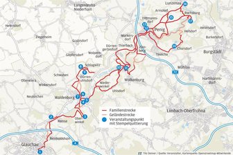 Was man beim Radlerfrühling im Muldental nicht verpassen sollte - Das sind die Stempelstellen zum Radlerfrühling im Muldental am 1. Mai.