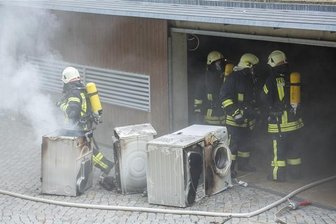 Waschmaschinen in Flammen - 