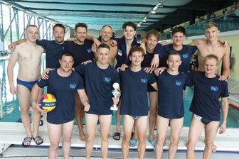 Wasserballer des SV Vogtland gewinnen Mitteldeutschen Pokal - Das siegreiche Team des SV Vogtland Plauen.
