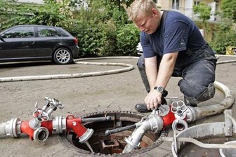 Wasserrohrbruch auf dem Sonnenberg: Vier Häuser betroffen - 