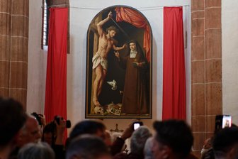 Wechselburg: MDR überträgt Gottesdienst - Das Bild von Michael Triegel wird am Sonntag im Fernsehen gezeigt.