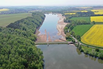 Wegen Blaualgen: Vom Baden in der Kober wird abgeraten - In der Koberbachtalsperre sollte man derzeit nicht baden. 