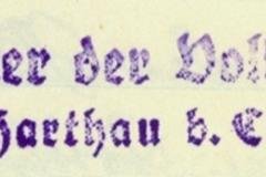 Wegen Corona: Harthau feiert ohne Gäste 120 Jahre Schule - Zeugnisstempel aus den 1930er-Jahren.