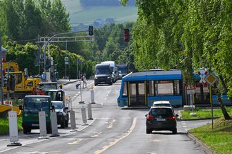 Wegen Gleisarbeiten: Wolgograder Allee in Chemnitz bald gesperrt - Hier ist die Wolgograder Allee bald für drei Wochen dicht.