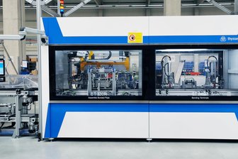 Wegen schwacher Auftragslage: Arbeitsplätze bei Thyssenkrupp in Chemnitz auf der Kippe - In Chemnitz stellt Thyssenkrupp modulare Montage-Einheiten für die Batterieproduktion her.