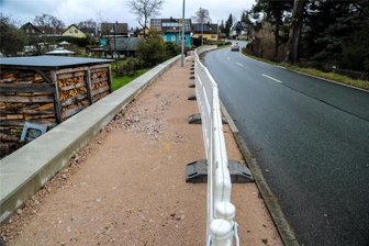 Wegen Sperrung an anderer Stelle: Zwangspause für Bauarbeiten in Zschorlau - Die Bauarbeiten an der Schneeberger Straße in Zschorlau sind in einer Zwangspause.