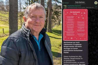 Wegen Weihnachtsgedicht: Rechtsextreme feiern Bürgermeister von Großrückerswalde im Netz - 