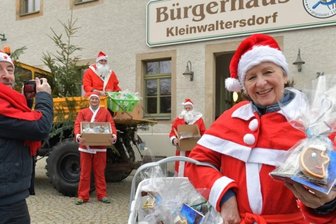 Weihnachtswichtel in Kleinwaltersdorf auf Tour - 