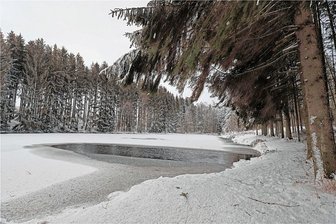 Weißenborn investiert in Hochwasserschutz und Gehwegerweiterung - Der Überlauf des Lother Teichs soll im Zuge der Hochwasserschutzmaßnahme erweitert werden. 