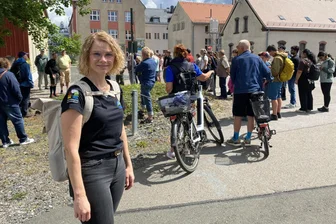 Welterbetag in Freiberg: Neuer Rundwanderweg „Schachthüpfen“ eröffnet - Tina Berthold vom Amt Kultur-Stadt-Marketing Freiberg betreute das Projekt „Schachthüpfen“.