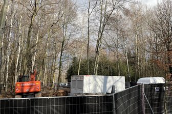 Weltkriegsmunition in Lichtenau: Weitere Sprengung erfolgreich - Hinter dem abgesperrten Zaun finden in diesem Monat Sprengungen im Munawald in Lichtenau statt.