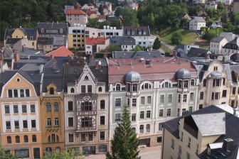 Welttag des Jugendstils: Sonderführung durch die Stadt Greiz - Jugendstilgebäude in der Greizer Thomasstraße.
