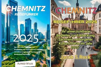 Wenn die KI Reiseführer über Chemnitz schreibt: „Wo Hipster die Wassertemperatur mit Laserthermometern messen“ - Eine Auswahl an KI-geschriebenen Reiseführern über Chemnitz, die es bei Amazon zu kaufen gibt.
