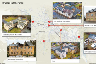 Wenn die Zeit still zu stehen scheint - Leerstehende Gebäude in Brachen in Olbernhau.