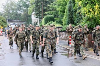 Wer marschiert da am Wochenende durch Werdau? - Reservisten der Bundeswehr marschieren an diesem Wochenende durch Werdau.