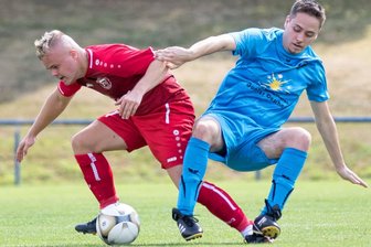 Wer stolpert in der 2. Pokalrunde? - Es dürfte eines der brisantesten Duelle werden, wenn Concordia Plauen (Artur Maier, links) auf Fortuna Plauen (Tim Glück, rechts) trifft.
