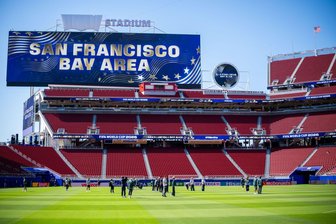Werbecoup im Stadion: So trickst Levi's die FIFA aus - Gut zu erkennen: Der verhüllte Stadionname.