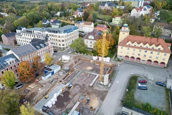 Werdau: Monatsende ist Grundsteinlegung für Feuerwehr-Neubau - Der Neu- und Umbau des Feuerwehrstandortes in Werdau kostet rund acht Millionen Euro.