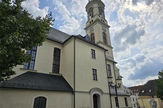 Werdau: Problem mit toten Tauben an der Marienkirche wird gelöst - Überreste toter Tauben, Nahrungsquelle für Wanderfalken, haben die Dachrinnen der Marienkirche verstopft.