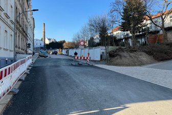 Werdau: Sidonienstraße bald wieder im Bau - Der erste Abschnitt der Sidonienstraße ist Ende Oktober freigegeben worden.