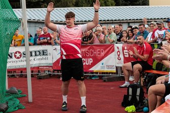 Werfertag in Thum: Neustart für Steven Richter - Für Steven Richter war es ein tolles Erlebnis, beim 21. Thumer Werfertag vor vielen Familienangehören und Freunden zu zeigen, was er drauf hat. Mit 65,72 Metern gelang das auf beeindruckende Weise.