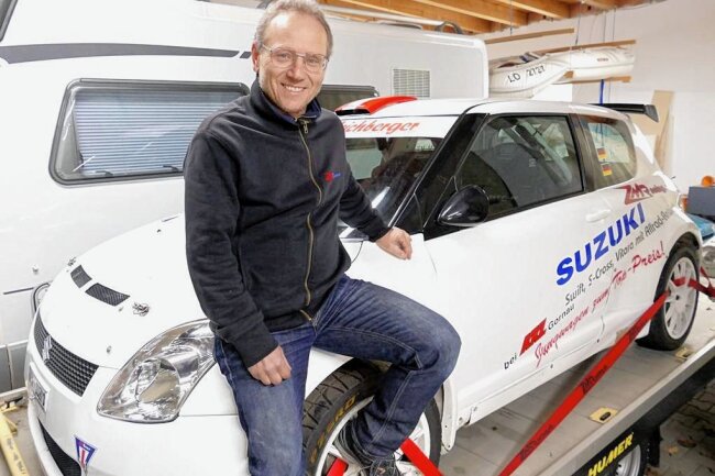 Wertungsprüfung Amtsberg: "Ein Highlight für Rallye-Fans" - Mit diesem Suzuki Swift wird Veit König bei der 58. ADAC Rallye Erzgebirge an den Start gehen. 