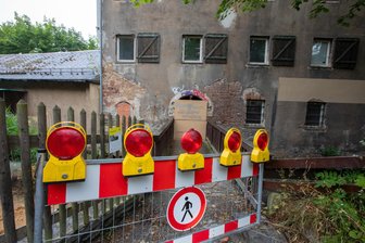 Weshalb eine beliebte Abkürzung in der Plauener Elsteraue dicht ist - Hier kommt niemand durch: Die Abkürzung von der Walkgasse zur Bleichstraße ist dicht.