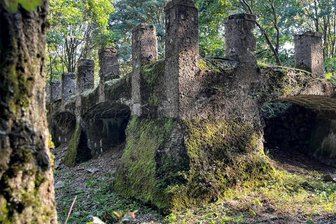 Wettinturm-Fundamente freigelegt, Rastplatz neu gebaut: Ein verlorenes Stück Oelsnitz ist wieder lebendig - Wildromantisch mutet das Fundament des vor 100 Jahre abgebrochenen Wettinturms an. Die Freilegung der Mauern auf dem Hasenpöhl am Oelsnitzer Stadtrand war harte Arbeit, die von den Mitgliedern des Heimatfördervereins Oelsnitz seit 2021 in mehreren Arbeitseinsätzen geleistet wurde.